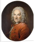 Portrait of Jean-Louis Lemoyne in a Red Coat by Louis M Tocque