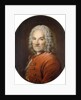 Portrait of Jean-Louis Lemoyne in a Red Coat by Louis M Tocque