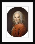 Portrait of Jean-Louis Lemoyne in a Red Coat by Louis M Tocque