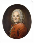 Portrait of Jean-Louis Lemoyne in a Red Coat by Louis M Tocque