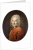 Portrait of Jean-Louis Lemoyne in a Red Coat by Louis M Tocque