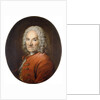 Portrait of Jean-Louis Lemoyne in a Red Coat by Louis M Tocque