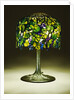 Tiffany Studios 'Grape' leaded glass and bronze table lamp by Anonymous