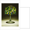 Tiffany Studios 'Grape' leaded glass and bronze table lamp by Anonymous