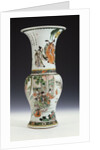 A very fine famille verte Yanyan vase, Kangxi by Anonymous