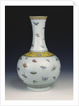 A famille rose 'Butterfly' vase by Anonymous