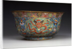 A large Ming cloisonne basin by Anonymous