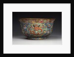 A large Ming cloisonne basin by Anonymous