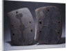 Two Lumi shields in rectangular form by Anonymous