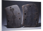 Two Lumi shields in rectangular form by Anonymous