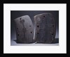 Two Lumi shields in rectangular form by Anonymous