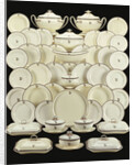 A Wedgwood composite creamware crested part dinner-dervice by Anonymous