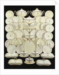 A Wedgwood composite creamware crested part dinner-dervice by Anonymous