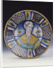 A Deruta large portrait dish, circa 1530 by Anonymous
