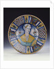 A Deruta large portrait dish, circa 1530 by Anonymous