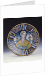 A Deruta large portrait dish, circa 1530 by Anonymous