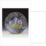 A Deruta large portrait dish, circa 1530 by Anonymous