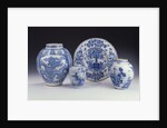 A selection of Frankfurt blue and white ceramics in a Chinese style, circa 1680-1690 by Anonymous