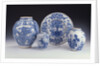 A selection of Frankfurt blue and white ceramics in a Chinese style, circa 1680-1690 by Anonymous