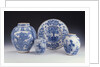 A selection of Frankfurt blue and white ceramics in a Chinese style, circa 1680-1690 by Anonymous