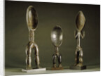 Three Dan spoons with elogated legs by Anonymous