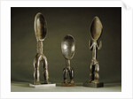 Three Dan spoons with elogated legs by Anonymous