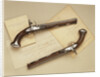 The Lafayette-Washington pair of steel-mounted 'saddle' pistols by Anonymous