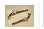 The Lafayette-Washington pair of steel-mounted 'saddle' pistols by Anonymous