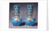 A pair of Minton twin-handled cloisonne vases by Anonymous