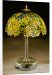 Tiffany Studios 'Laburnum' leaded glass and bronze table lamp by Anonymous