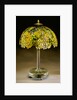 Tiffany Studios 'Laburnum' leaded glass and bronze table lamp by Anonymous