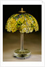 Tiffany Studios 'Laburnum' leaded glass and bronze table lamp by Anonymous