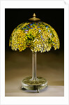 Tiffany Studios 'Laburnum' leaded glass and bronze table lamp by Anonymous