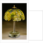 Tiffany Studios 'Laburnum' leaded glass and bronze table lamp by Anonymous