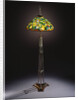 Tiffany Studios 'Gourd' leaded glass and bronze floor lamp by Anonymous