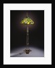 Tiffany Studios 'Gourd' leaded glass and bronze floor lamp by Anonymous