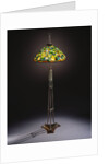 Tiffany Studios 'Gourd' leaded glass and bronze floor lamp by Anonymous