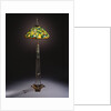 Tiffany Studios 'Gourd' leaded glass and bronze floor lamp by Anonymous