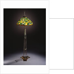 Tiffany Studios 'Gourd' leaded glass and bronze floor lamp by Anonymous