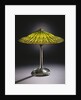 Tiffany Studios 'Lotus' leaded glass and bronze table lamp by Anonymous