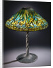 Tiffany Studios 'Daffodil' leaded glass and bronze table lamp by Anonymous