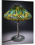 Tiffany Studios 'Daffodil' leaded glass and bronze table lamp by Anonymous