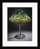 Tiffany Studios 'Daffodil' leaded glass and bronze table lamp by Anonymous