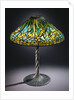 Tiffany Studios 'Daffodil' leaded glass and bronze table lamp by Anonymous