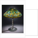 Tiffany Studios 'Daffodil' leaded glass and bronze table lamp by Anonymous