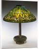 Tiffany Studios 'Arrowroot' leaded glass and bronze table lamp by Anonymous