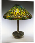 Tiffany Studios 'Arrowroot' leaded glass and bronze table lamp by Anonymous