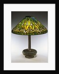 Tiffany Studios 'Arrowroot' leaded glass and bronze table lamp by Anonymous