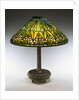 Tiffany Studios 'Arrowroot' leaded glass and bronze table lamp by Anonymous