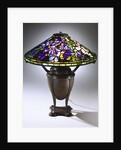 Tiffany Studios 'Wistaria' leaded Glass and bronze table lamp by Anonymous